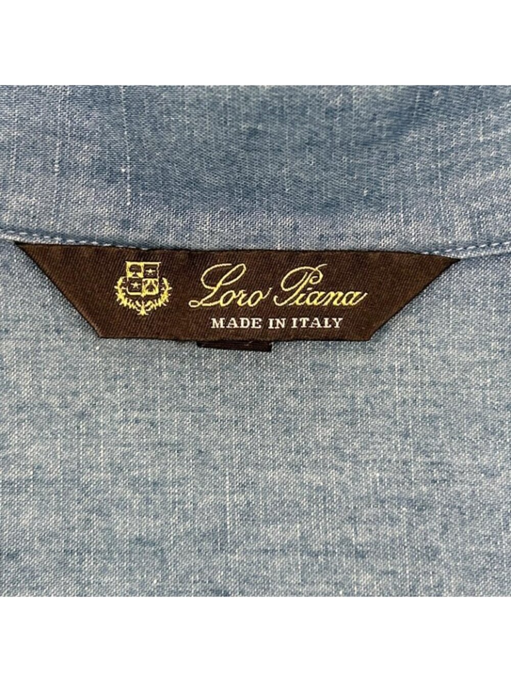 Loro Piana Light Blue Cotton Linen Shirt - Picture 4 of 9